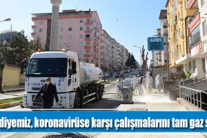Belediyemiz, koronavirüse karşı çalışmalarını tam gaz sürdürüyor