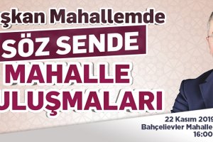 Başkan, Bahçelievler sakinleriyle buluşacak