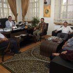 Masa Tenisi Federasyon Başkanından Belediye'ye ziyaret