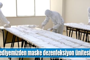 Belediyemizden maske dezenfeksiyon ünitesi