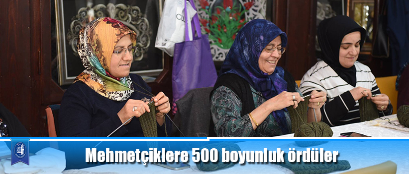 Mehmetçiklere 500 boyunluk ördüler