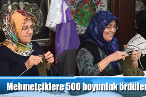 Mehmetçiklere 500 boyunluk ördüler