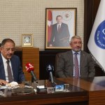 Mehmet Özhaseki'den belediyemize ziyaret