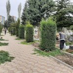 Mezarlıklar bayram öncesi pırıl pırıl