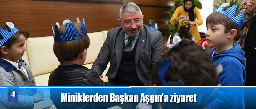 Miniklerden Başkan Aşgın’a ziyaret