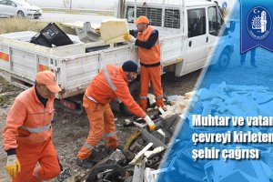 Muhtar ve vatandaşlardan çevreyi kirletenlere temiz şehir çağrısı
