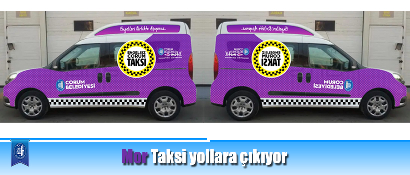 Mor Taksi yollara çıkıyor