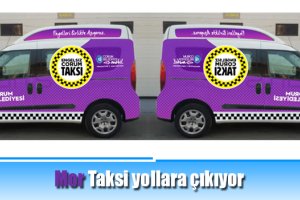 Mor Taksi yollara çıkıyor
