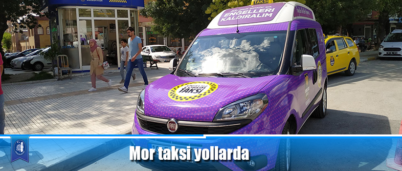 Mor taksi yollarda