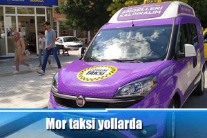 Mor taksi yollarda