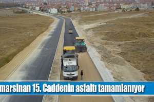 Mimarsinan 15. Caddenin asfaltı tamamlanıyor