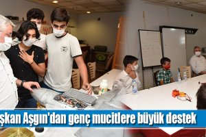 Başkan Aşgın'dan genç mucitlere büyük destek