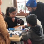 Mülteci çocuklar, gönüllerince eğlendi