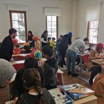 Mülteci çocuklar, gönüllerince eğlendi