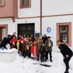 Mülteci çocuklar, gönüllerince eğlendi