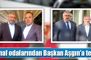 Esnaf odalarından Başkan Aşgın'a teşekkür