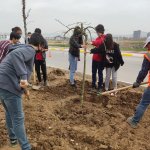 Belediyemiz Ekibinin Ağaçlandırma Çalışmasına Öğrencilerden Destek
