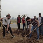 Belediyemiz Ekibinin Ağaçlandırma Çalışmasına Öğrencilerden Destek