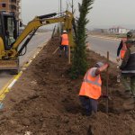 Belediyemiz Ekibinin Ağaçlandırma Çalışmasına Öğrencilerden Destek