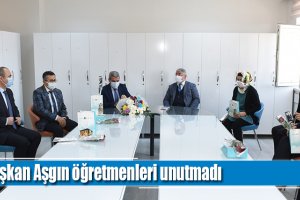 Başkan Aşgın öğretmenleri unutmadı