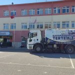 Belediyemiz okul bahçelerinde temizlik ve bakım çalışması yaptı