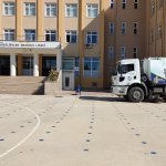 Belediyemiz okul bahçelerinde temizlik ve bakım çalışması yaptı