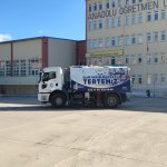 Belediyemiz okul bahçelerinde temizlik ve bakım çalışması yaptı