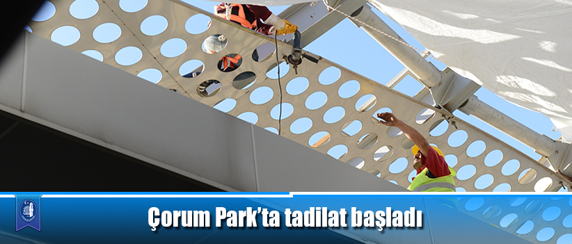 Çorum Park’ta tadilat başladı