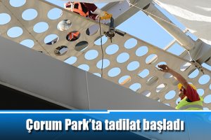 Çorum Park’ta tadilat başladı