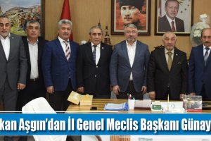 Aşgın'dan İl Genel Meclis Başkanı Günay’a ziyaret