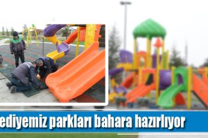 Belediyemiz parkları bahara hazırlıyor