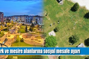 Park ve mesire alanlarına sosyal mesafe ayarı