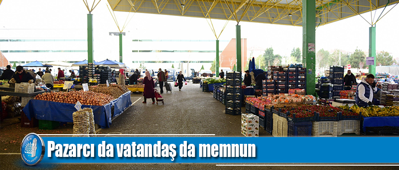 Pazarcı da vatandaş da memnun