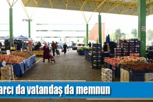 Pazarcı da vatandaş da memnun