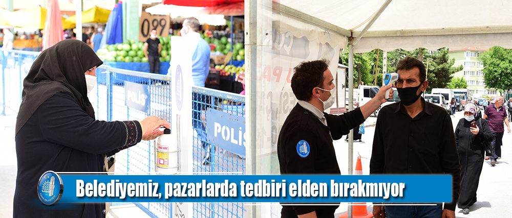 Semt pazarlarında maske ve sosyal mesafeden taviz yok