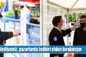 Semt pazarlarında maske ve sosyal mesafeden taviz yok