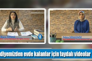 Belediyemizden evde kalanlar için faydalı videolar