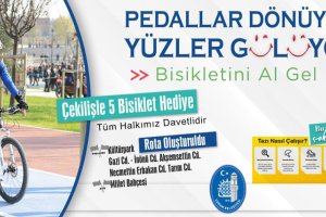 Pedallar dönüyor, yüzler gülüyor