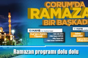 Ramazan programı dolu dolu