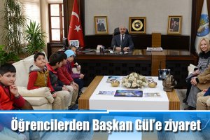 Öğrencilerden Başkan Gül’e ziyaret