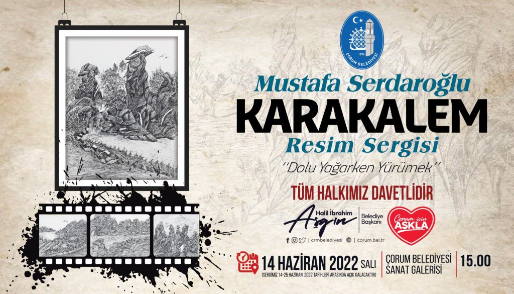 Belediyemiz Çorumlu ressamın sergisini açıyor