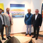 Sanat Buluşmasına katılan ressamlar sergi açtı