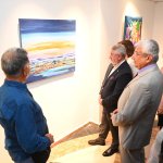 Sanat Buluşmasına katılan ressamlar sergi açtı