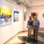 Sanat Buluşmasına katılan ressamlar sergi açtı