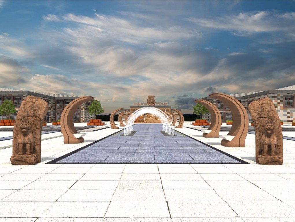 Kadeş Barış Meydanı’na leblebi ve Hitit Figürü rölyefleri