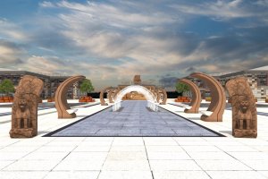 Kadeş Barış Meydanı’na leblebi ve Hitit Figürü rölyefleri