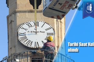 Tarihi Saat Kulesi bakıma alındı