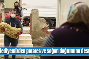 Belediyemizden patates ve soğan dağıtımına destek