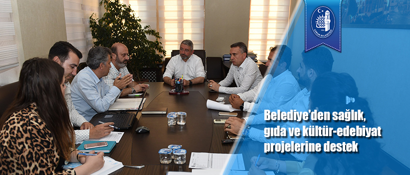Belediye'den sağlık, gıda ve kültür-edebiyat projelerine destek
