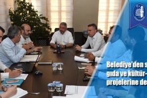 Belediye'den sağlık, gıda ve kültür-edebiyat projelerine destek